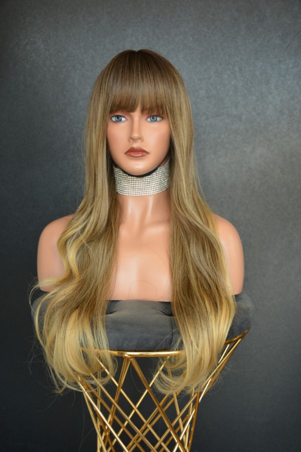 Exclusive Luxury Gold Ombreli Perçemli Peruk